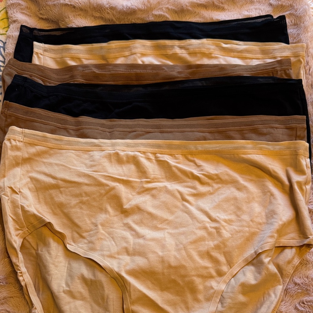 Auden Women's Panties Set - Black, Brown, Tan